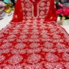 Georgette_rose_jaal_kurti_with_chikankari_work
