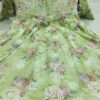 Mul_Mul_printed_cotton_gown_kurti_with_chikankari_work