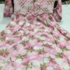Mul_Mul_printed_cotton_gown_kurti_with_chikankari_work