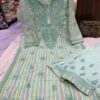 Cotton_kurti_with_pant_set_with_chikankari_work
