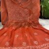 Georgette_dye_short_gown_kurti_with_chikankari_work