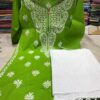 Dobby_cotton_kurti_with_chikankari_work