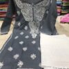 Dobby_cotton_kurti_with_chikankari_work