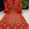 Georgette_bell_sleeves_kurti_with_mukesh_and_chikankari_work