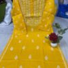 Cotton_pintex_sleeves_kurti_with_chikankari_work