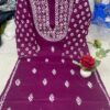 Cotton_pintex_sleeves_kurti_with_chikankari_work