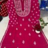 Cotton_pintex_sleeves_kurti_with_chikankari_work