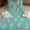 Georgette_rose_buta_kurti_with_chikankari_work