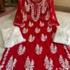 Georgette_rose_buta_kurti_with_chikankari_work