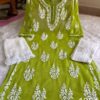 Georgette_rose_buta_kurti_with_chikankari_work