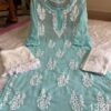 Georgette_rose_buta_kurti_with_chikankari_work