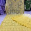 Georgette_kurti_with_Sharara_dye_set_and_chikankari_work