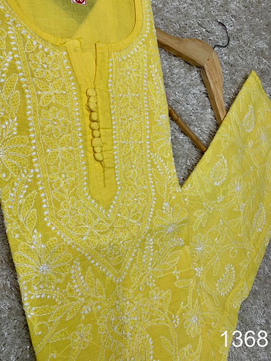 Exclusive_Lucknowi_chikankari_tei_rubia_cotton_front_jaal_kurti