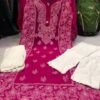 Georgette_side_border_kurti__with_chikankari_work