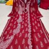 Georgette_side_kairi_kurti_with_chikankari_work