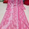 Georgette_side_kairi_kurti_with_chikankari_work