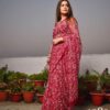 Georgette_tepachi_saree_&_blouse_with_chikankari_work
