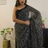 Georgette_tepachi_saree_&_blouse_with_chikankari_work