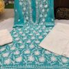 Georgette_aari_machine_work_kurti_with_chikankari_work