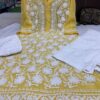 Georgette_aari_machine_work_kurti_with_chikankari_work