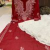 Georgette_gala_buti_kurti_with_chikankari_work
