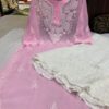 Georgette_gala_buti_kurti_with_chikankari_work