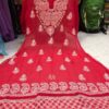 Georgette_a_line_kurti_with_chikankari_work