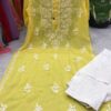 Georgette_rose_work_kurti_with_chikankari_work