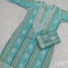 Premium_Modal_slub_kurti_set_with_chikankari_work
