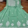 Modal_angrakha_style_kurti_gown_with_chikankari_work
