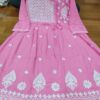 Modal_angrakha_style_kurti_gown_with_chikankari_work