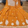 Modal_angrakha_style_kurti_gown_with_chikankari_work