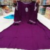 Modal_bell_sleeves_gown_kurti_with_chikankari_work