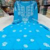 Modal_bell_sleeves_gown_kurti_with_chikankari_work
