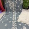 Modal_cotton_angrakha_kurti_with_chikankari_work