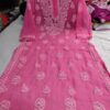Georgette_rose_gala_buti_kurti_with_chikankari_work