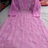 Georgette_rose_gala_buti_kurti_with_chikankari_work