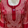 Georgette_bell_sleeves_kurti_with_chikankari_work