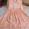 Modal_bell_sleeves_rose_gown__kurti_with_chikankari_work