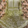 Georgette_bell_sleeves_layer_gown_kurti_with_chikankari_work