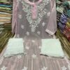 Georgette_rose_gala_buti_kurti_with_chikankari_work