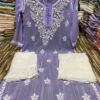 Georgette_rose_gala_buti_kurti_with_chikankari_work