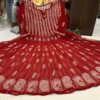 Georgette__kali_anarkali_kurti_with_chikankari_work
