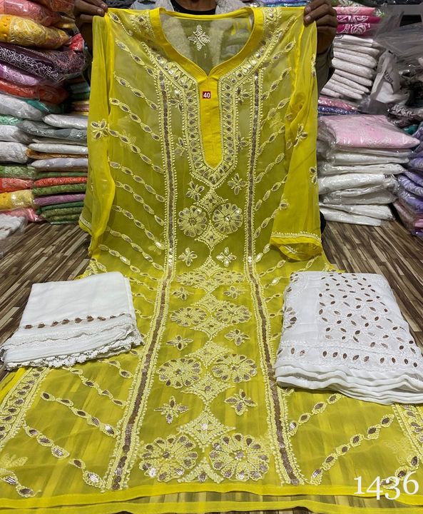 Georgette_panel_kurti_with_gota_and_chikankari_work