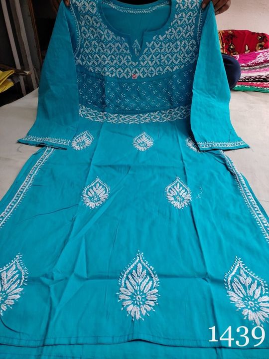 Cotton_pintex_kurti_with_chikankari_work