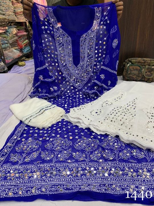 Georgette_bell_sleeves_kurti_with_mirror_and_chikankari_work