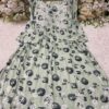 Mul_Mul_cotton_printed_gown_kurti_with_chikankari_work