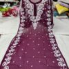 Georgette_gala_Ginni_side_panel_ghaspatti_chikankari_embroidery_work_kurti