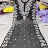 Georgette_gala_Ginni_side_panel_ghaspatti_chikankari_embroidery_work_kurti