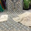 Georgette_buti_jaal_kurti_with_chikankari_gota_work